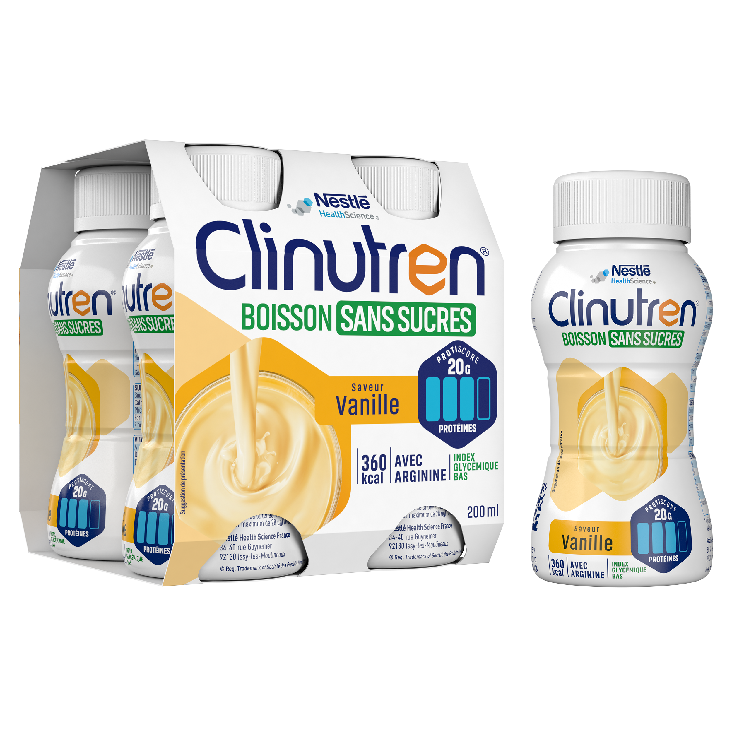 CLINUTREN® Boisson Clinutren sans sucres Vanille