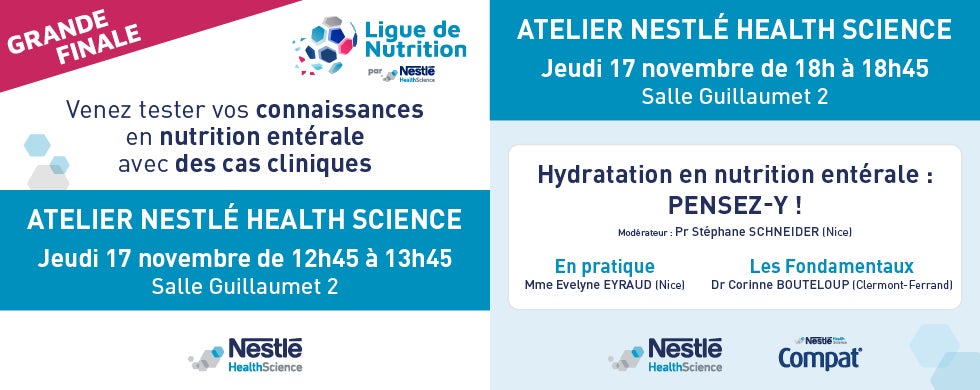 Nestlé Health Science est partenaire des JFN à Toulouse